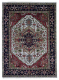 Indian Rug Hand Knotted Oriental Rug Large Serapi Oriental Rug 8'9X12'
