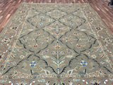 Indian Rug Hand Knotted Oriental Rug Large Soumak Oriental Rug 9'2X12'