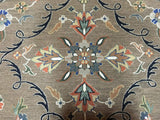 Indian Rug Hand Knotted Oriental Rug Large Soumak Oriental Rug 9'2X12'