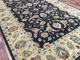 Indian Rug Hand Knotted Oriental Rug Large Tabriz Oriental Rug 6'X9'