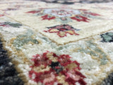 Indian Rug Hand Knotted Oriental Rug Large Tabriz Oriental Rug 6'X9'