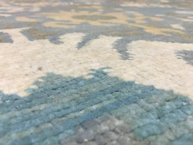 Indian Rug Hand Knotted Oriental Rug Large Turkish Knot Oushak Oriental Rug 9'X12'4