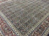Indian Rug Hand Knotted Oriental Rug Large Very Fine Herati Oriental Rug 9'X11'9