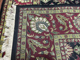 Indian Rug Hand Knotted Oriental Rug Large Very Fine Oriental Kashan Rug 8'10X12'1