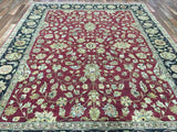 Indian Rug Hand Knotted Oriental Rug Large Very Fine Peshawar Oriental Rug 8'2X10'7