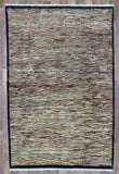 Indian Rug Hand Knotted Oriental Rug Modern Design Oriental Small Area Rug 4'X5'10