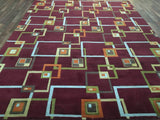 Indian Rug Hand Knotted Oriental Rug Nepali Oriental Area Rug 7'10X10'2