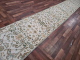 Indian Rug Hand Knotted Oriental Rug Oriental Oushak Runner 2'7X17'6
