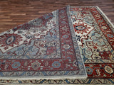Indian Rug Hand Knotted Oriental Rug Oriental Serapi Area Rug 9'x11'11
