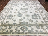Indian Rug Hand Knotted Oriental Rug Oushak Large Oriental Rug 9'3x12'