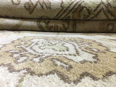 Indian Rug Hand Knotted Oriental Rug Oushak Oriental Area Rug 6'X9'