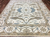Indian Rug Hand Knotted Oriental Rug Oushak Oriental Area Rug 8'3 x 9'10