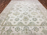 Indian Rug Hand Knotted Oriental Rug Oushak Oriental Large Area Rug 8'10X12'1