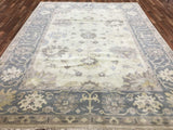 Indian Rug Hand Knotted Oriental Rug Oushak Oriental Large Area Rug 9'X11'10