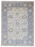 Indian Rug Hand Knotted Oriental Rug Oushak Oriental Large Area Rug 9'X11'10