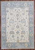 Indian Rug Hand Knotted Oriental Rug Oushak Oriental Large Rug 9'10x13'9