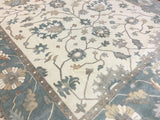 Indian Rug Hand Knotted Oriental Rug Oushak Oriental Large Rug 9'10x13'9