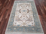 Indian Rug Hand Knotted Oriental Rug Oushak Oriental Rug 3'8X5'11