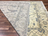 Indian Rug Hand Knotted Oriental Rug Oushak Oriental Rug 9'2X12'2