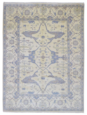 Indian Rug Hand Knotted Oriental Rug Oushak Oriental Rug 9'2X12'2