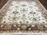Indian Rug Hand Knotted Oriental Rug Oushak Oriental Rug 9'3 x 11'5