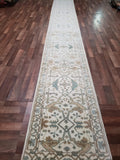 Indian Rug Hand Knotted Oriental Rug Oushak Oriental Runner 2'7X19'9