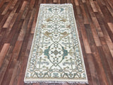 Indian Rug Hand Knotted Oriental Rug Oushak Oriental Small Area Rug 2'7X5'10
