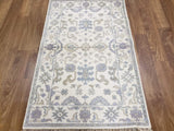 Indian Rug Hand Knotted Oriental Rug Oushak Oriental Small Area Rug 3'1X5'