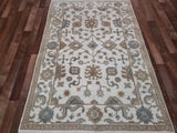 Indian Rug Hand Knotted Oriental Rug Oushak Small Oriental Area Rug 3'10X5'11
