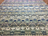 Indian Rug Hand Knotted Oriental Rug Oversized Fine ̉̉Modern Oushak Oriental Rug 12' x 15'
