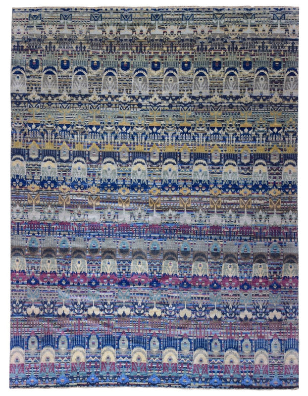 Indian Rug Hand Knotted Oriental Rug Oversized Fine ̉̉Modern Oushak Oriental Rug 12' x 15'