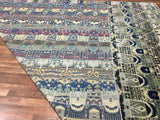 Indian Rug Hand Knotted Oriental Rug Oversized Fine ̉̉Modern Oushak Oriental Rug 12' x 15'