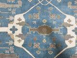 Indian Rug Hand Knotted Oriental Rug Oversized Oushak Oriental Rug 11'11 X 18'3