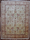 Indian Rug Hand Knotted Oriental Rug Pakistan Peshawar Large Rug 9' x 12'