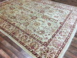 Indian Rug Hand Knotted Oriental Rug Pakistan Peshawar Large Rug 9' x 12'