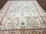 Indian Rug Hand Knotted Oriental Rug Pakistan Peshawar Large Rug 9' x 12'