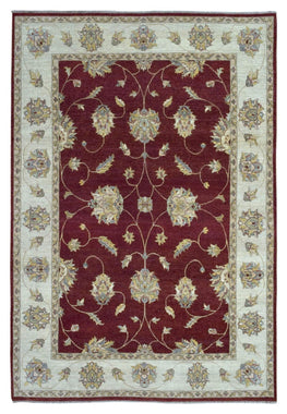 Indian Rug Hand Knotted Oriental Rug Peshawar Large Rug 6'8X9'8