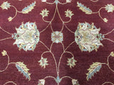 Indian Rug Hand Knotted Oriental Rug Peshawar Large Rug 6'8X9'8