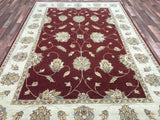 Indian Rug Hand Knotted Oriental Rug Peshawar Large Rug 6'8X9'8