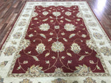 Indian Rug Hand Knotted Oriental Rug Peshawar Large Rug 6'8X9'8