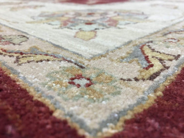 Indian Rug Hand Knotted Oriental Rug Peshawar Large Rug 6'8X9'8