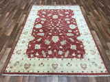 Indian Rug Hand Knotted Oriental Rug Peshawar Oriental Small Area Rug 5'5x8'5