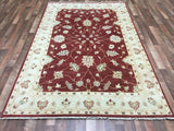 Indian Rug Hand Knotted Oriental Rug Peshawar Oriental Small Area Rug 5'5x8'5