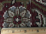 Indian Rug Hand Knotted Oriental Rug Round Mahi Tabriz Oriental Rug With Silk 8'2x8'2