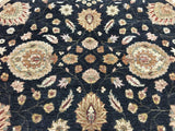 Indian Rug Hand Knotted Oriental Rug Round Peshawar Oriental Rug 8'X8'