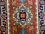 Indian Rug Hand Knotted Oriental Rug Serapi Oriental Area Rug 1'11X4'