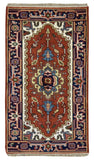 Indian Rug Hand Knotted Oriental Rug Serapi Oriental Area Rug 1'11X4'