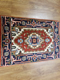 Indian Rug Hand Knotted Oriental Rug Serapi Oriental Area Rug 2'X2'11