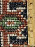 Indian Rug Hand Knotted Oriental Rug Serapi Oriental Area Rug 2'X3'2