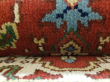 Indian Rug Hand Knotted Oriental Rug Serapi Oriental Area Rug 2'X4'